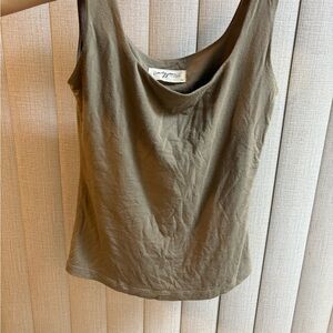 Anthropologie Olive Green Tank Top